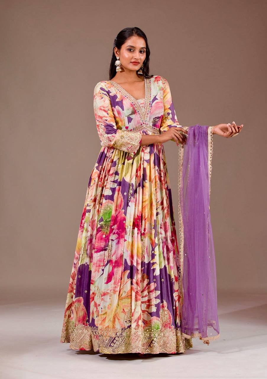 Designer Party Wear Gorgeous Aliya Cut Gown – Vika Fab