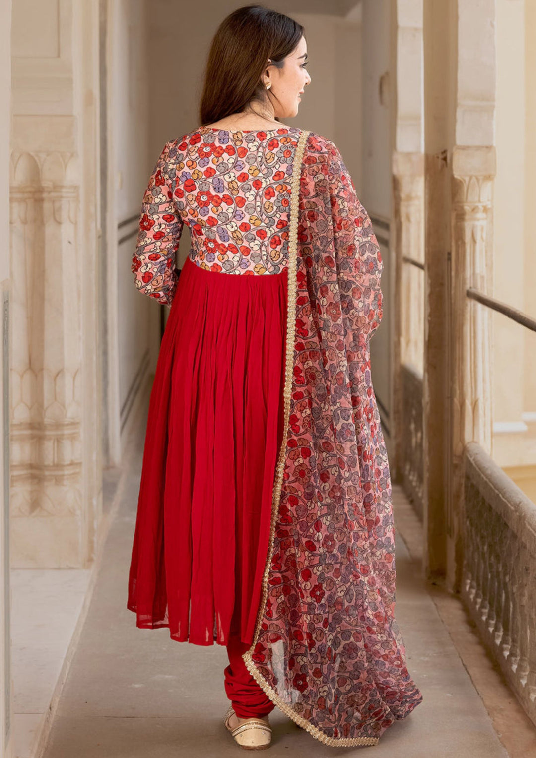 Aliya Cut Red Color Hand Work Suit