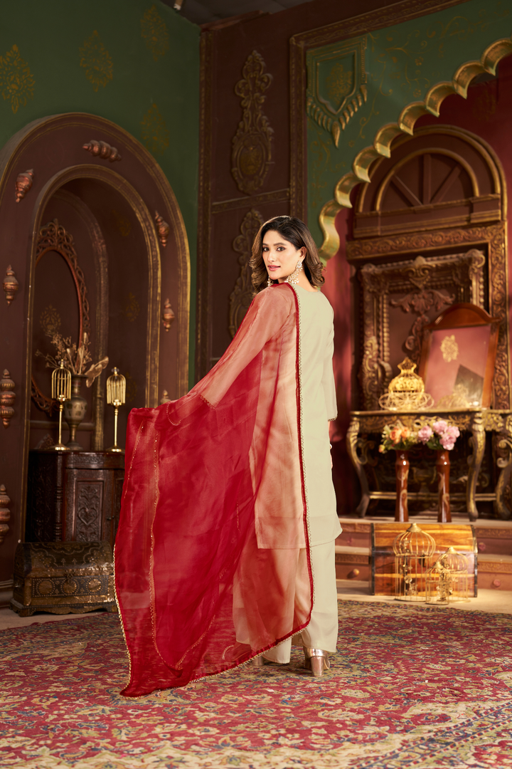 Wedding Wear Kurti plazzo Set