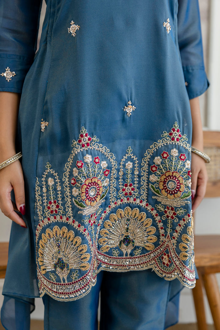 Designer Fancy Kurti and Pant Set