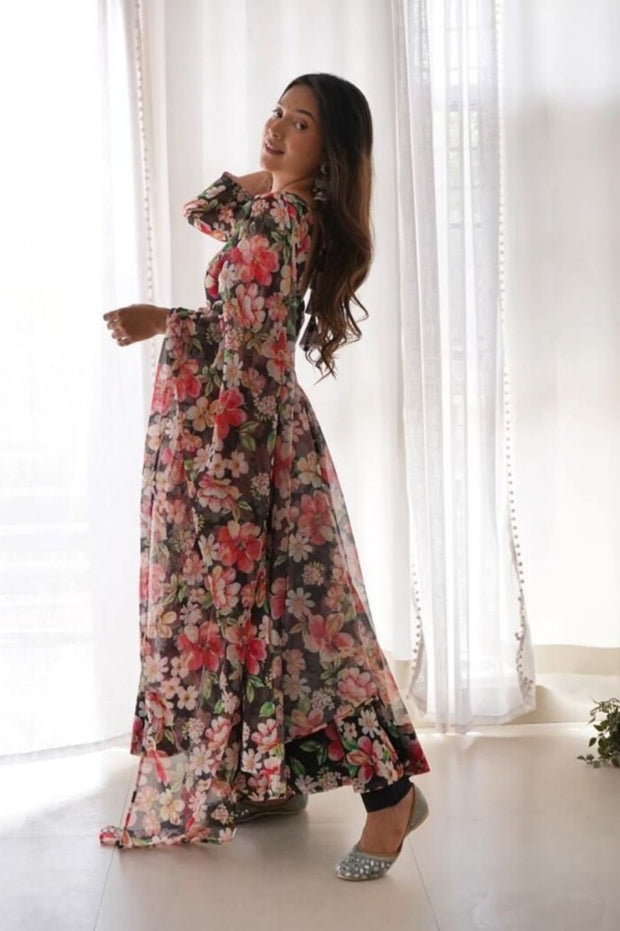 Designer Long Flared Anarkali Suit for Women