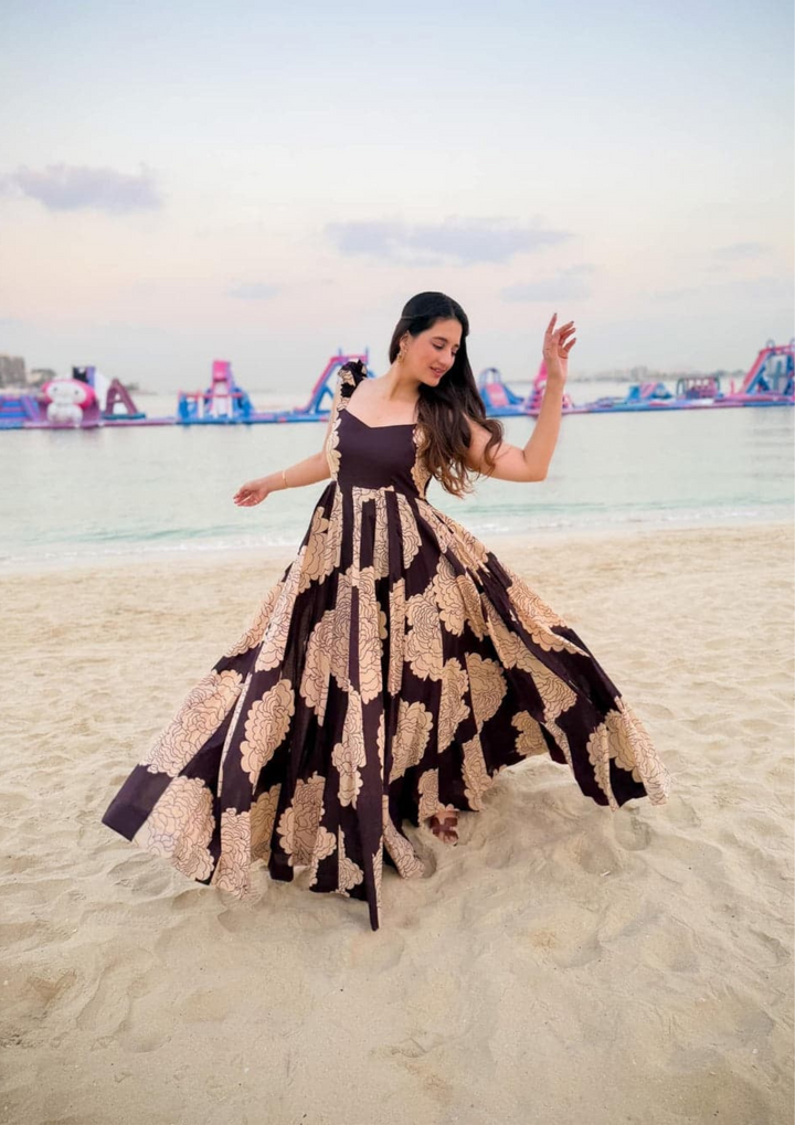 Long Cotton Maxi Summer Gown