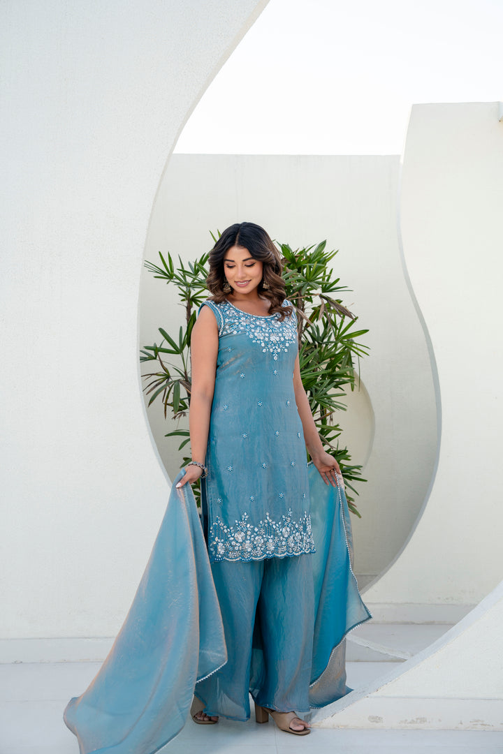 Havy Beads Work Kurti Set