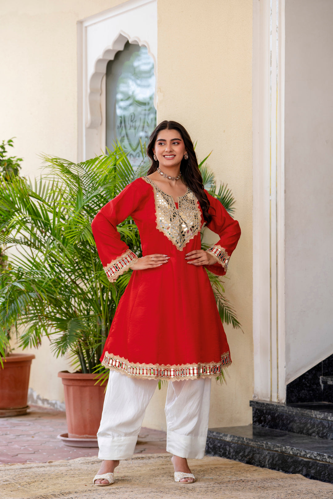 karvachouth special kurti set