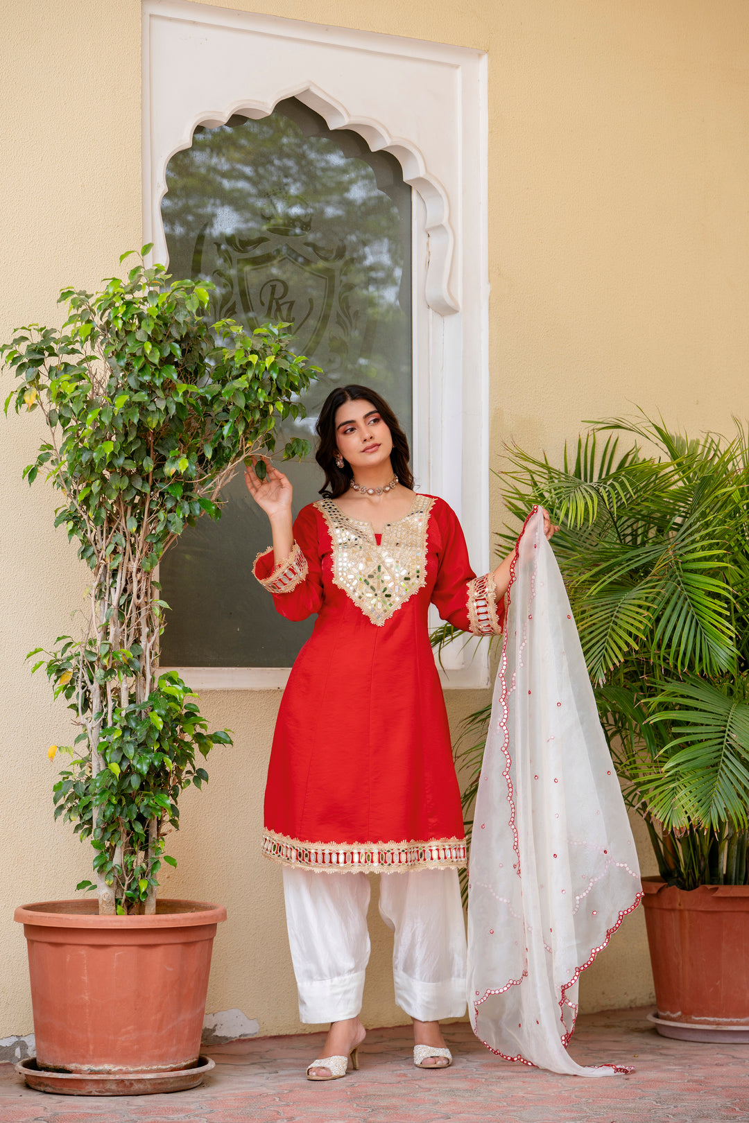 karvachouth special kurti set