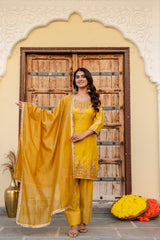Mustered Color designer kurti set