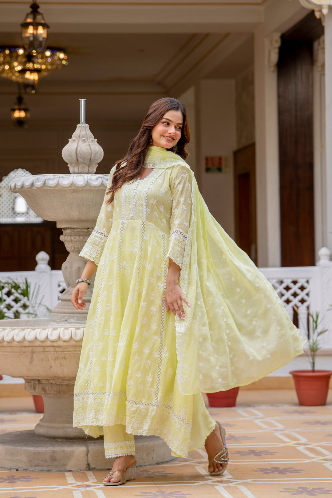Designer Anarkali Gown Set