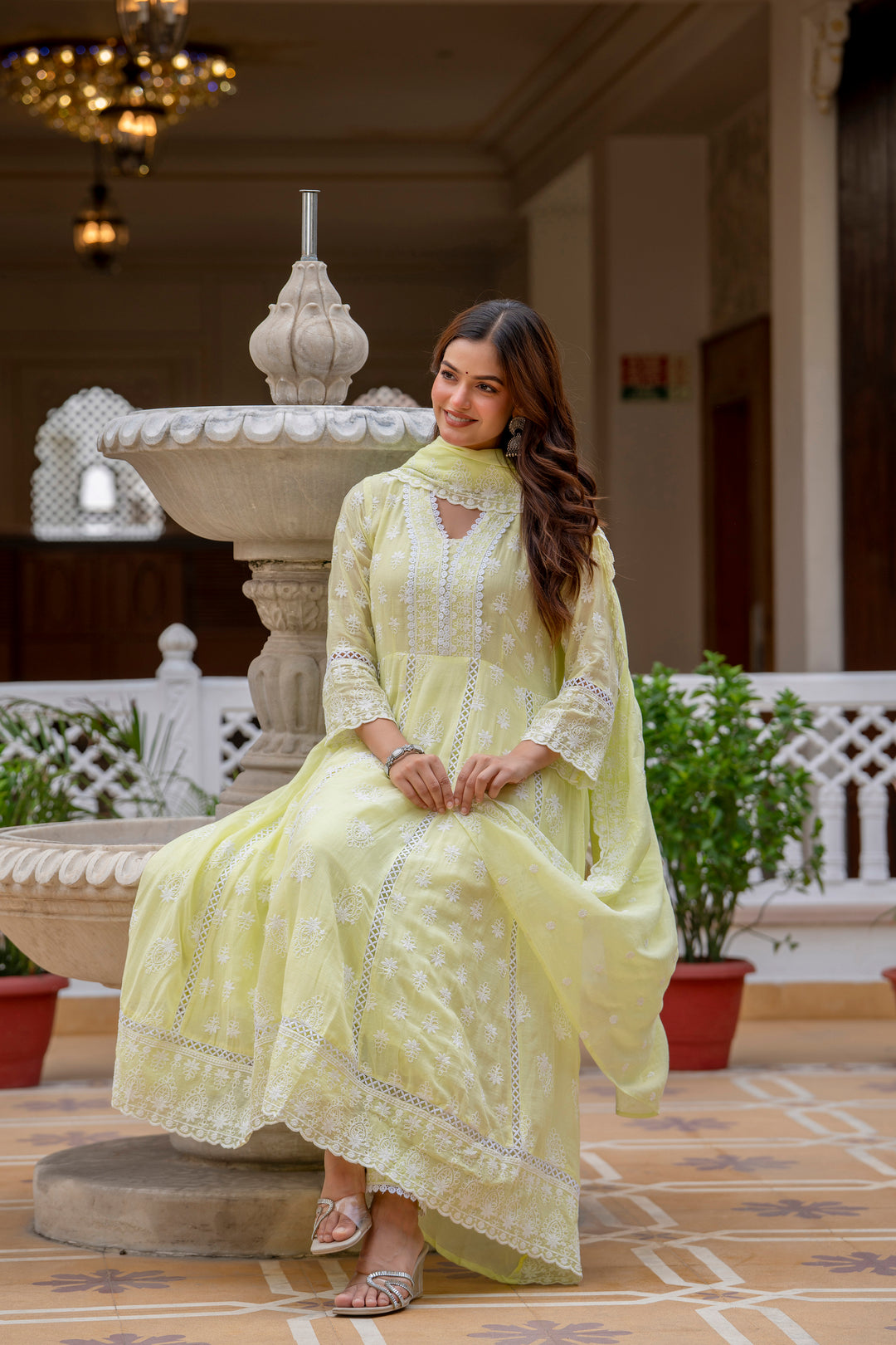 Designer Anarkali Gown Set