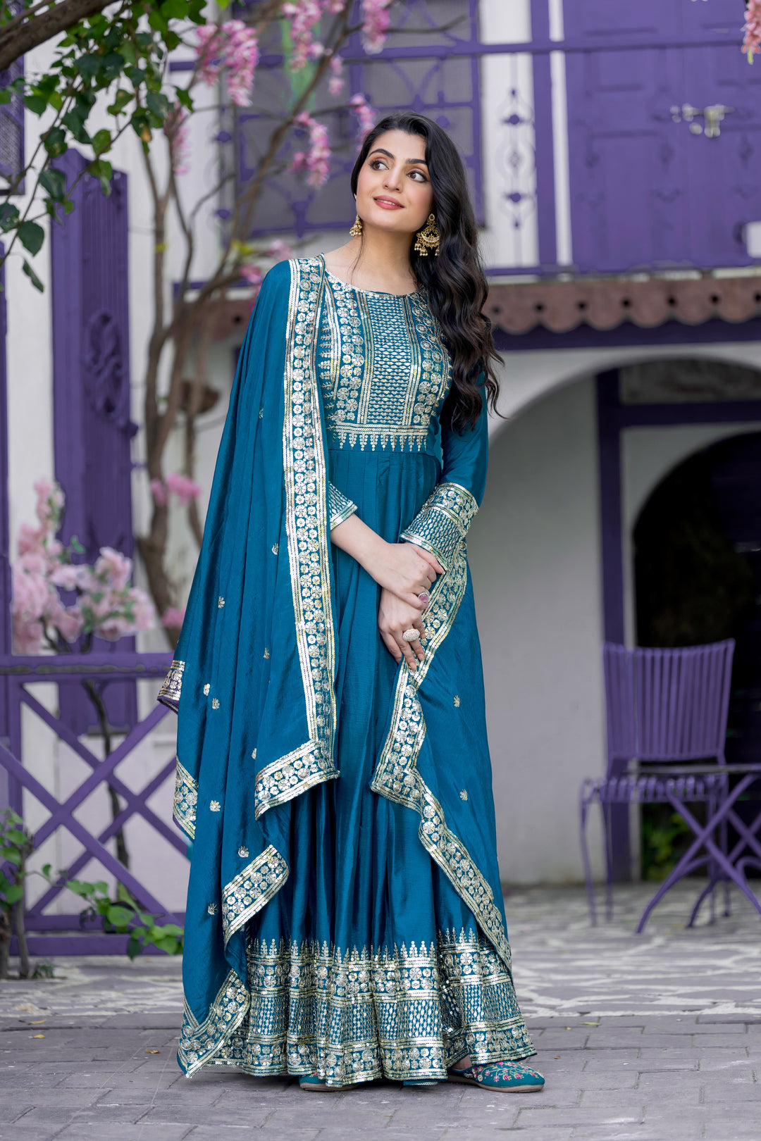 Heavy Designer Party Wear Look Gown