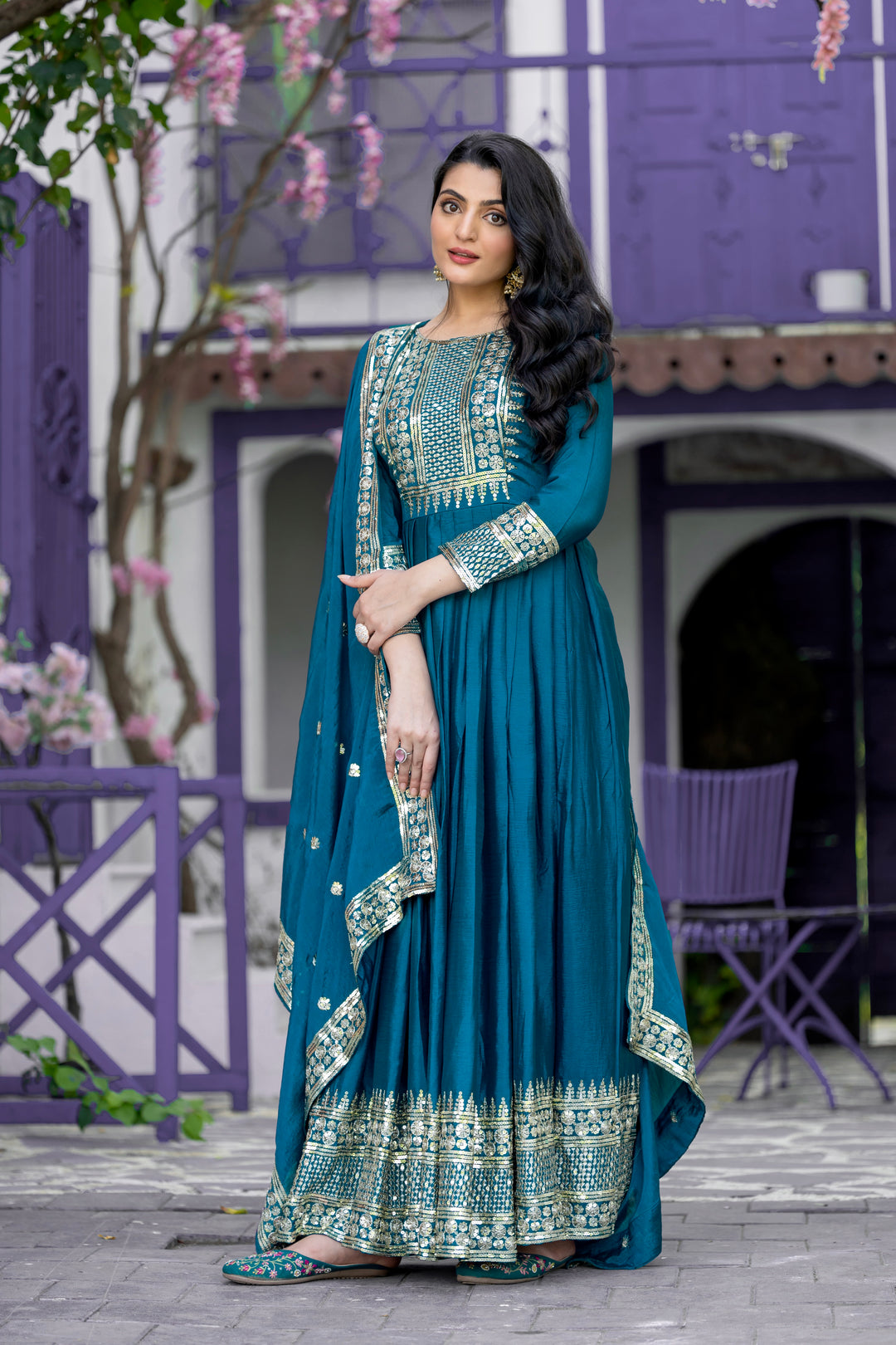 Heavy Designer Party Wear Look Gown