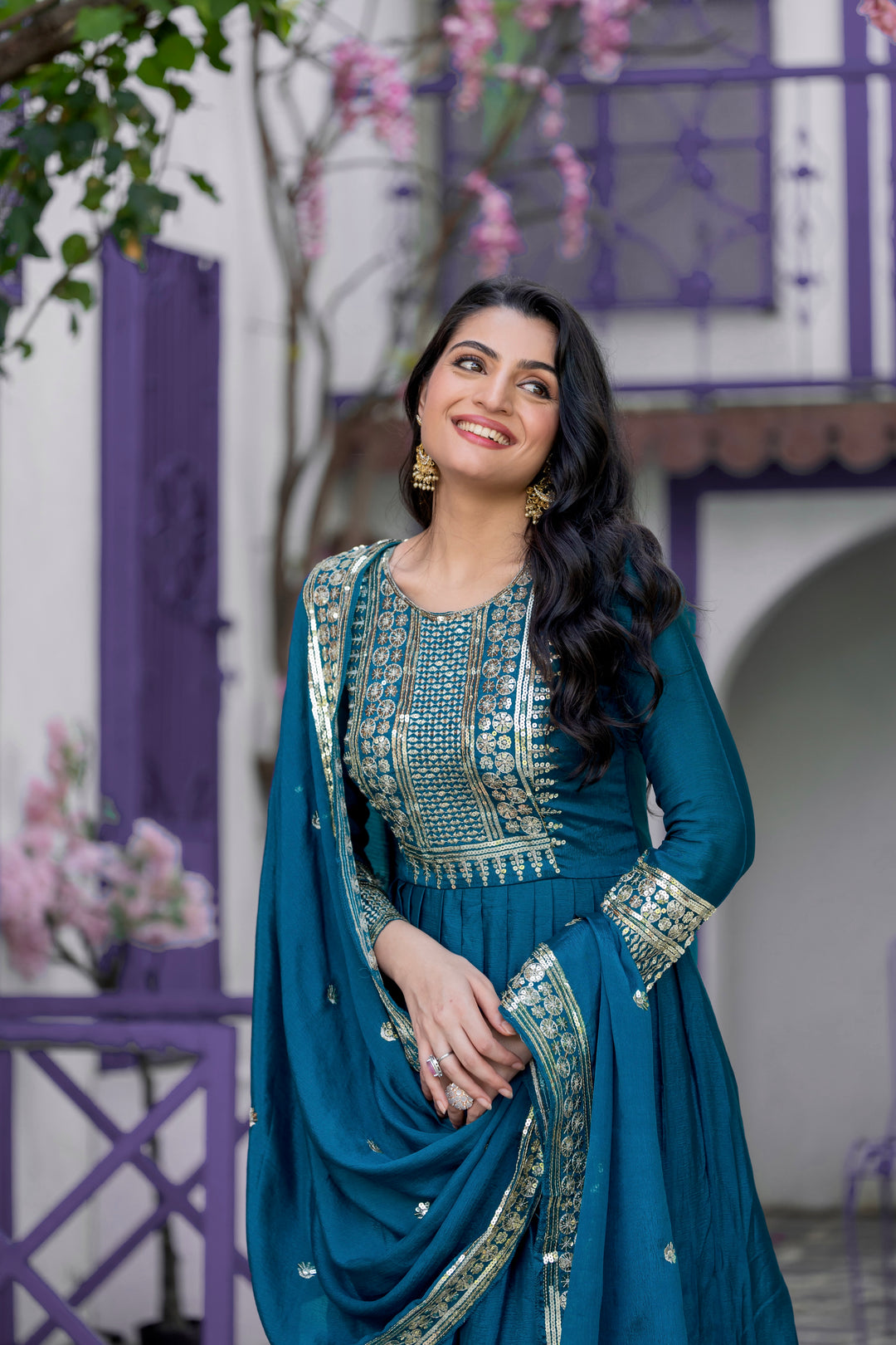 Heavy Designer Party Wear Look Gown