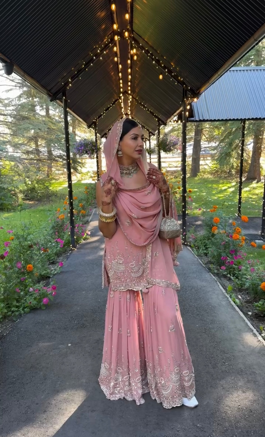 Đěsigner Party Wear Look Pur Heavy Faux Georgette Top Plazzo & Dupatta Set