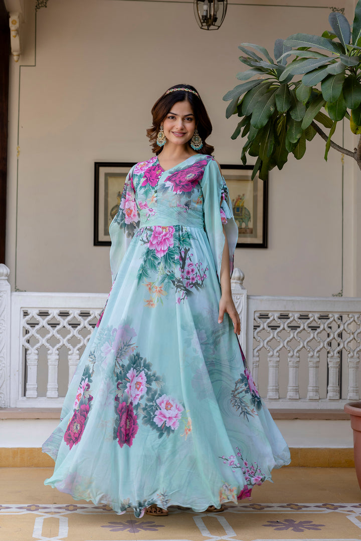 Desinger Maxi Digital Print anarkali Gown