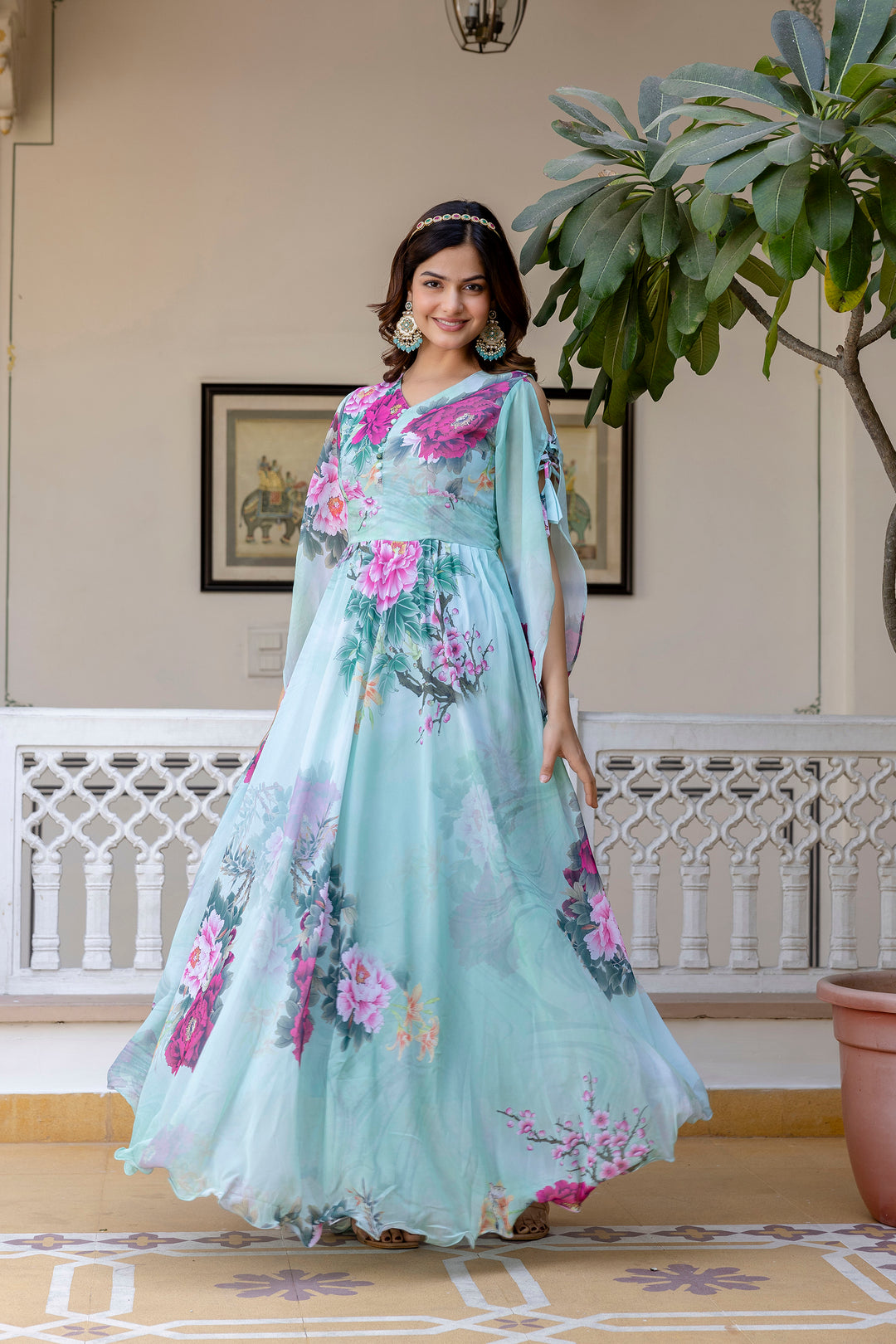 Desinger Maxi Digital Print anarkali Gown