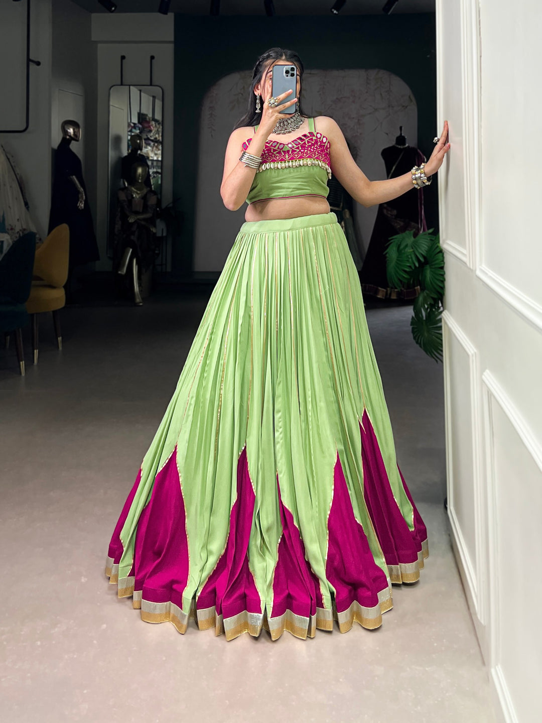 Pure Rayon Navratri Lehenga Choli