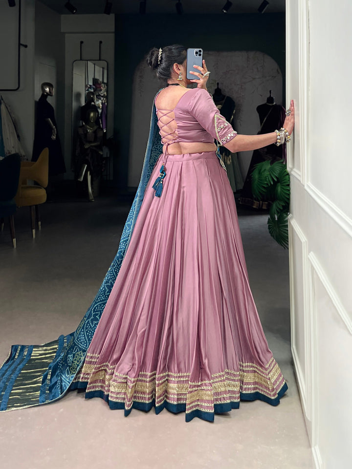 Onion Georgette Navratri Lehenga Choli