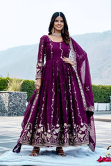 New Festival Long Gown & Duptta Set