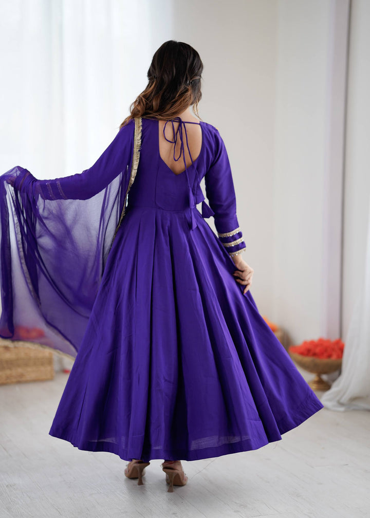 royal purple Anarkali Gown Set