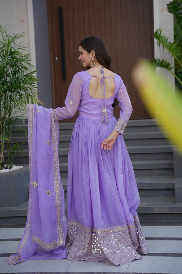 Designer Anarkali Party Wear Look Gown