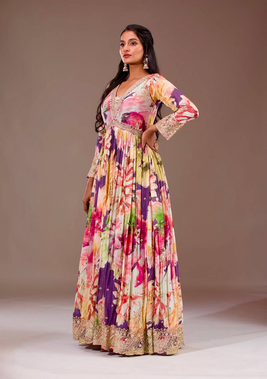 Designer Party Wear Gorgeous Aliya Cut Gown