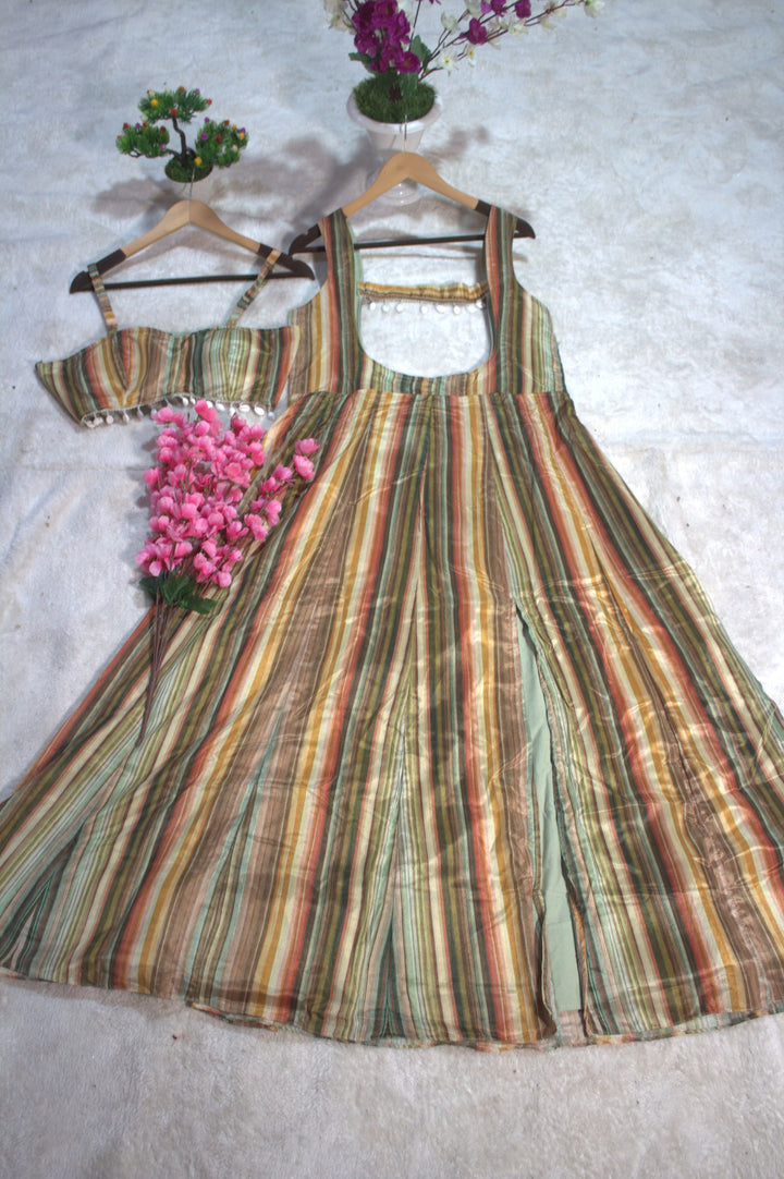 effortless elegance with Digital Printed Silk Gown