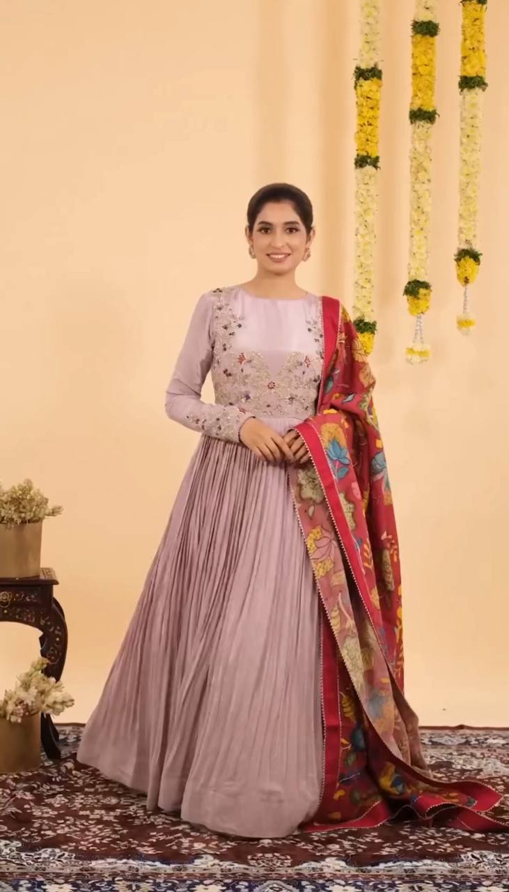 Embroidered Grace Anarkali Gown