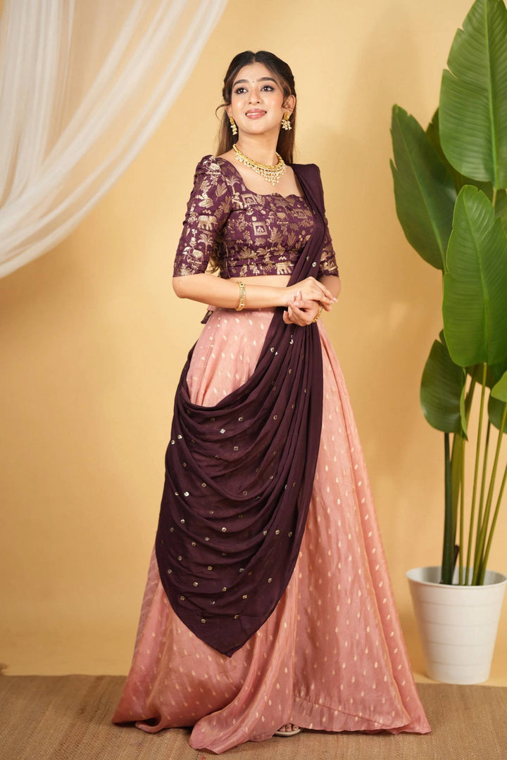 Banarasi zari silk lehenga Choli Set