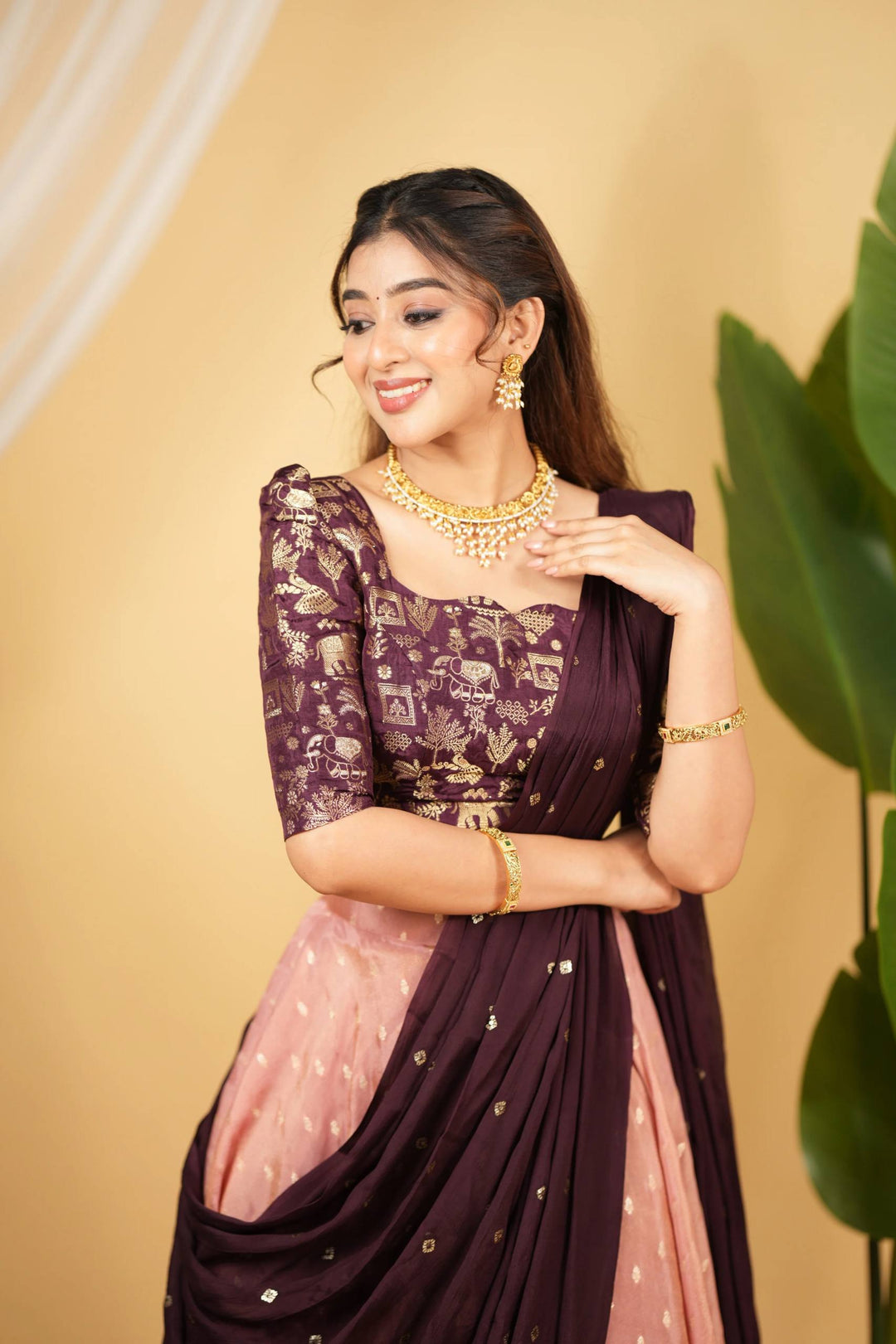 Banarasi zari silk lehenga Choli Set