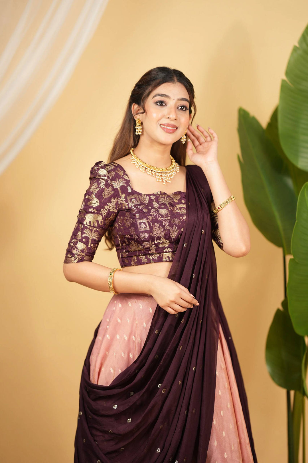 Banarasi zari silk lehenga Choli Set