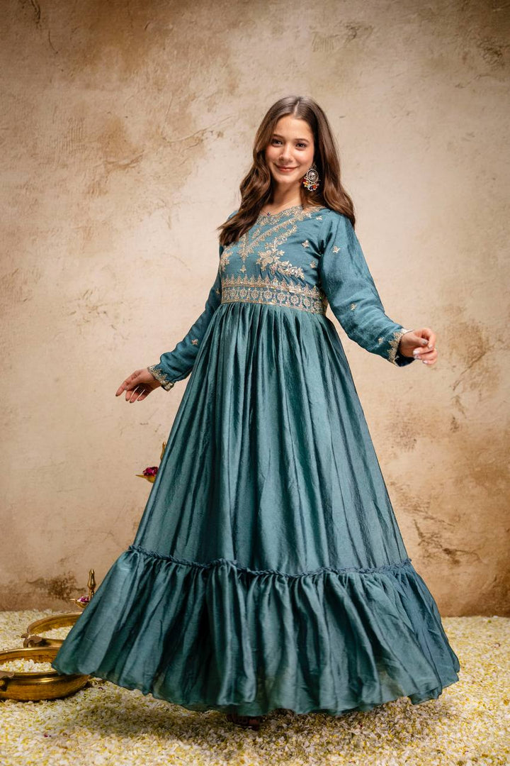 New Ready-Made Gown And Dupatta Set