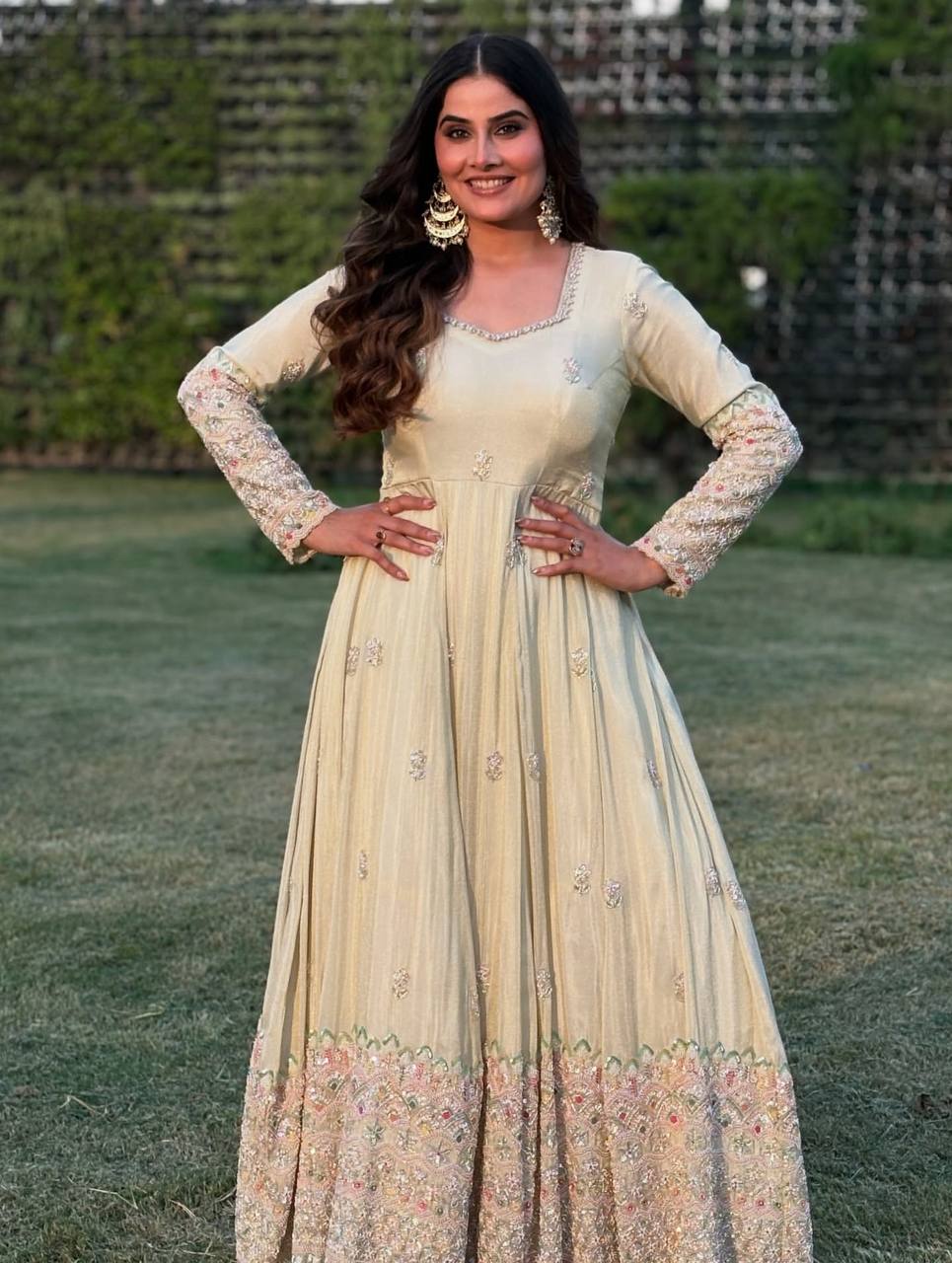 Classic Designer White Gown