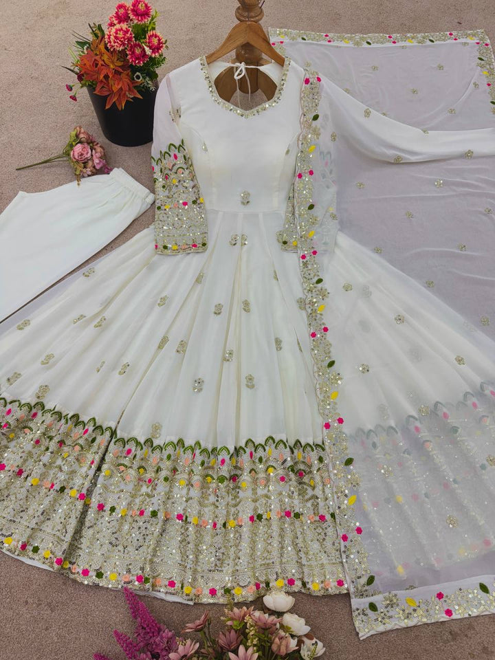 Classic Designer White Gown