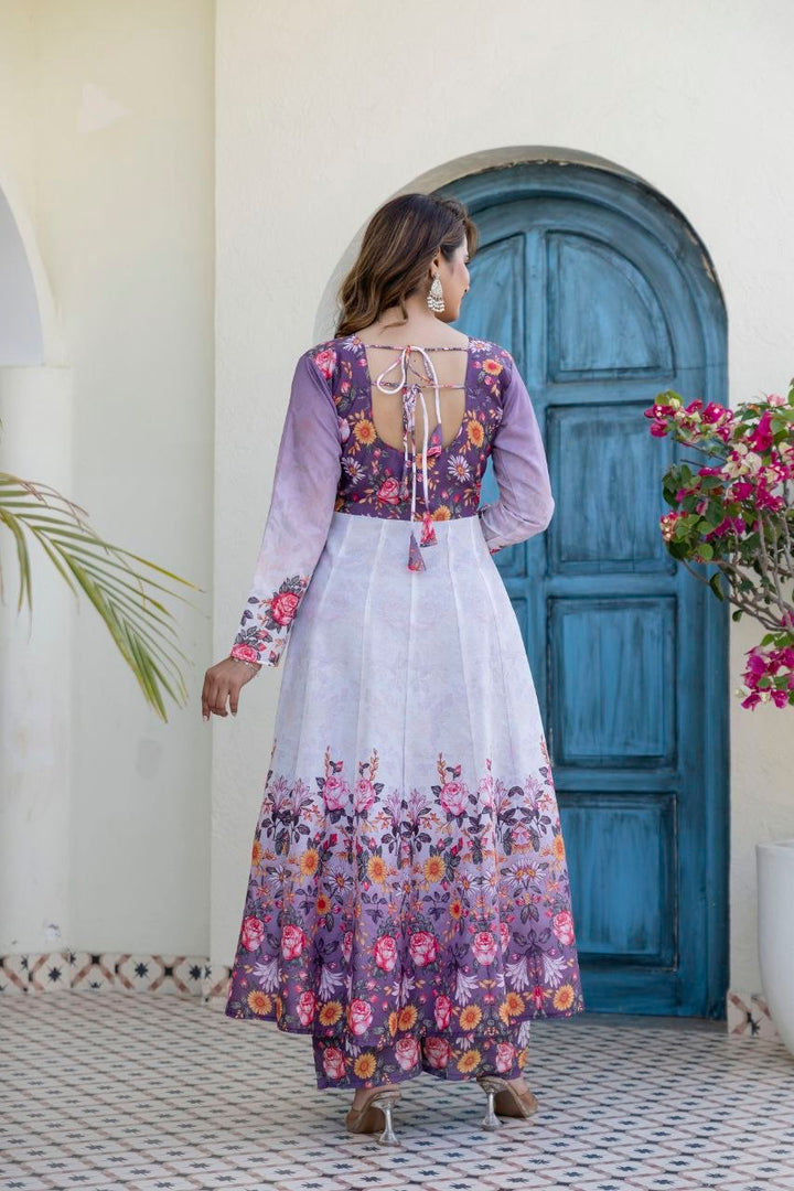 New Readymade Designer Gown Pant and dupatta Set