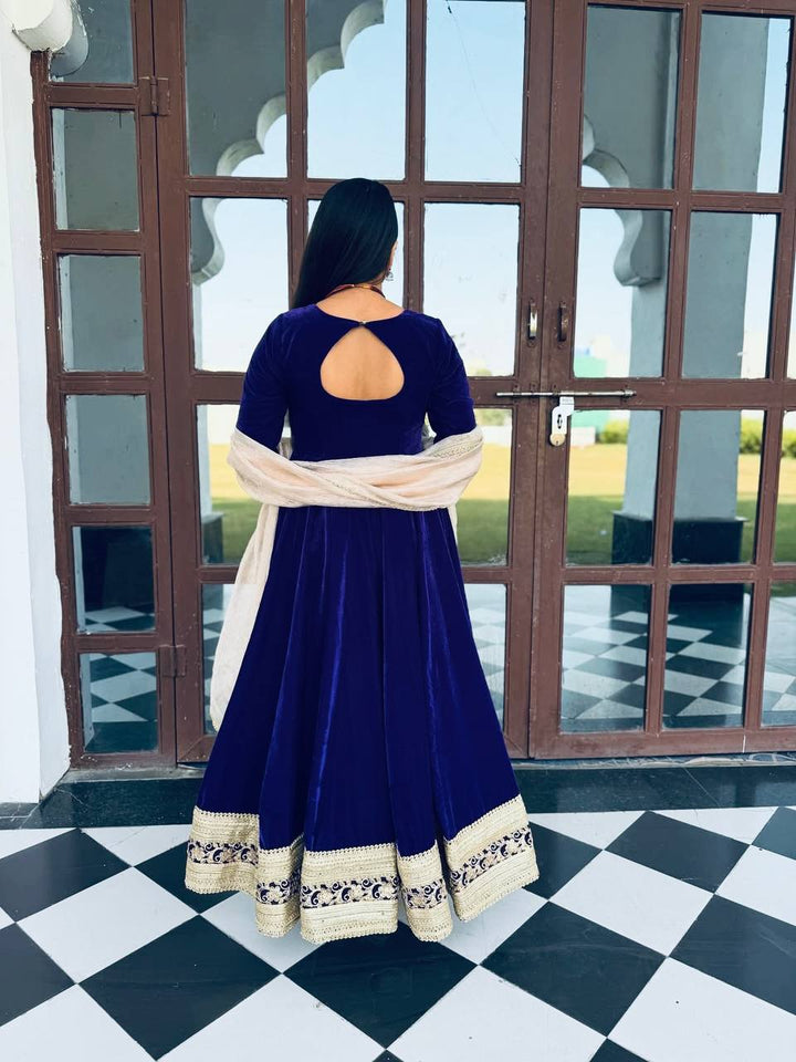 PREMIUM VELVET ANARKALI SUIT SET