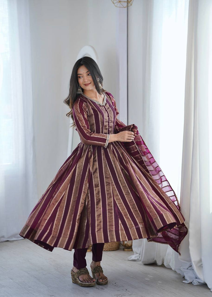 Designer Party Wear Look Flair Gown