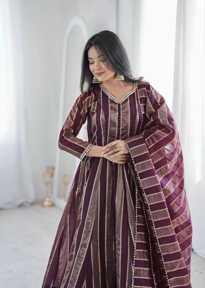 Designer Party Wear Look Flair Gown