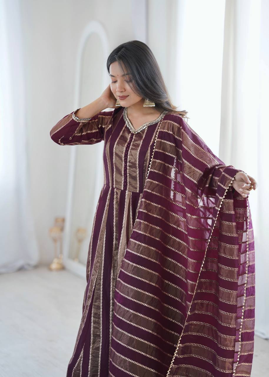 Designer Party Wear Look Flair Gown