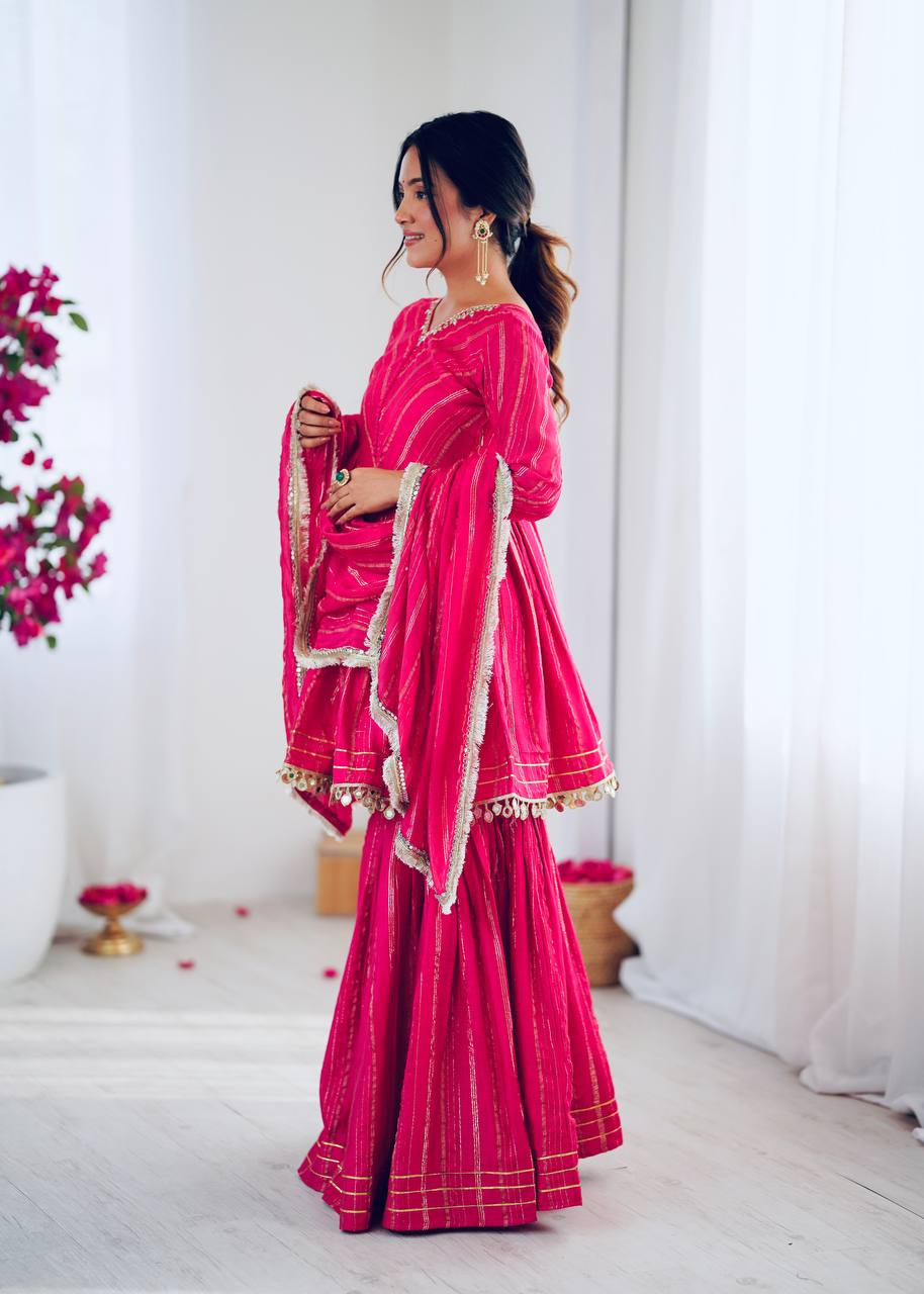 Women’s Ethnic Wear pink sharara set