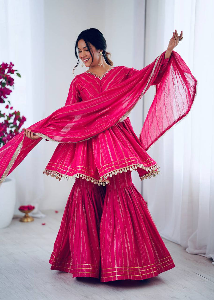 Women’s Ethnic Wear pink sharara set