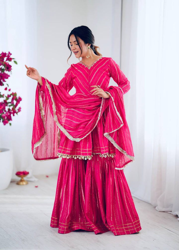 Women’s Ethnic Wear pink sharara set