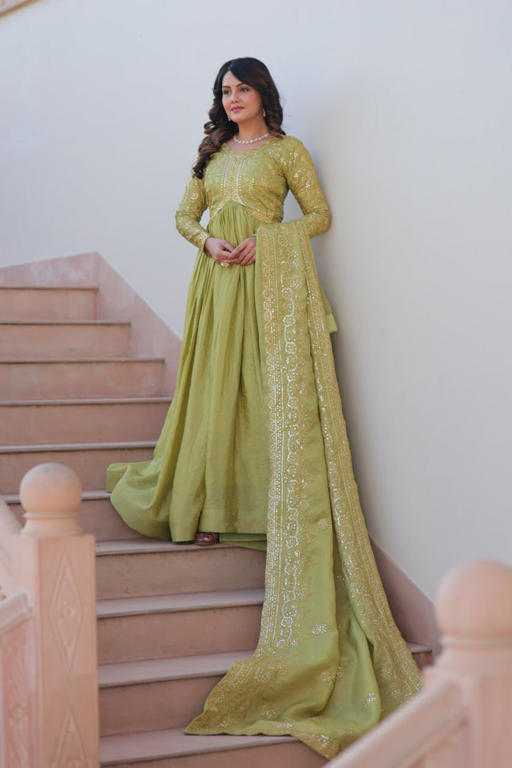 Trending Gold Crush Gown