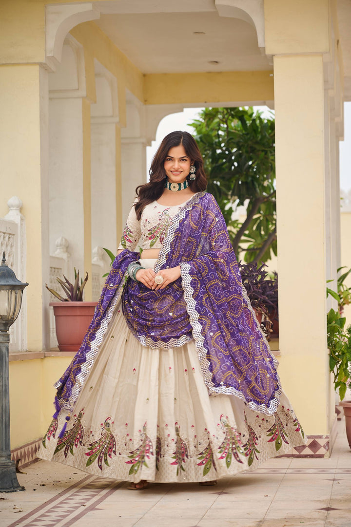 Purple Color Festive Lehenga Choli