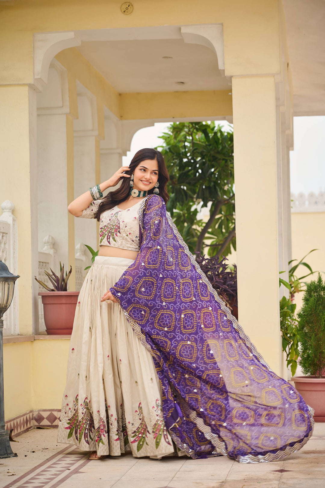 Purple Color Festive Lehenga Choli