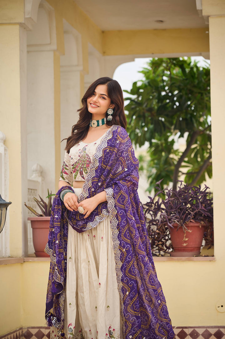 Purple Color Festive Lehenga Choli