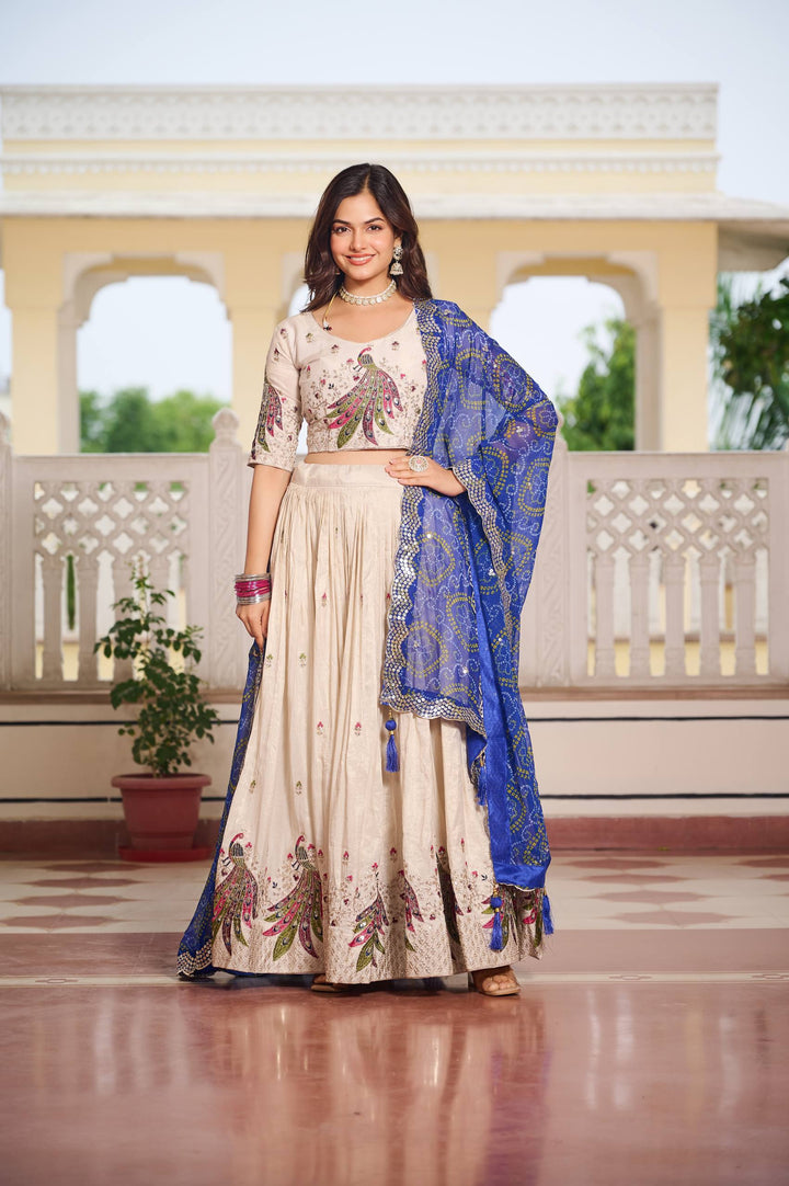 Blue Color Festive Lehenga Choli