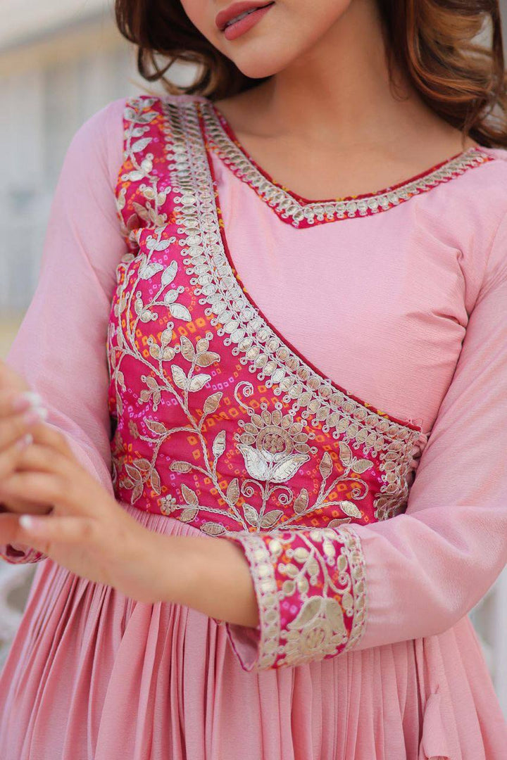 Pink Color Tranding and Stylish anarkali Gown