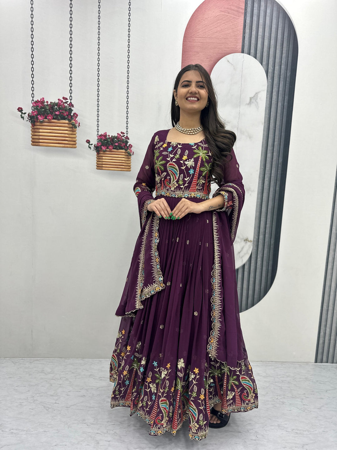 Classic Trending Gown and Dupatta