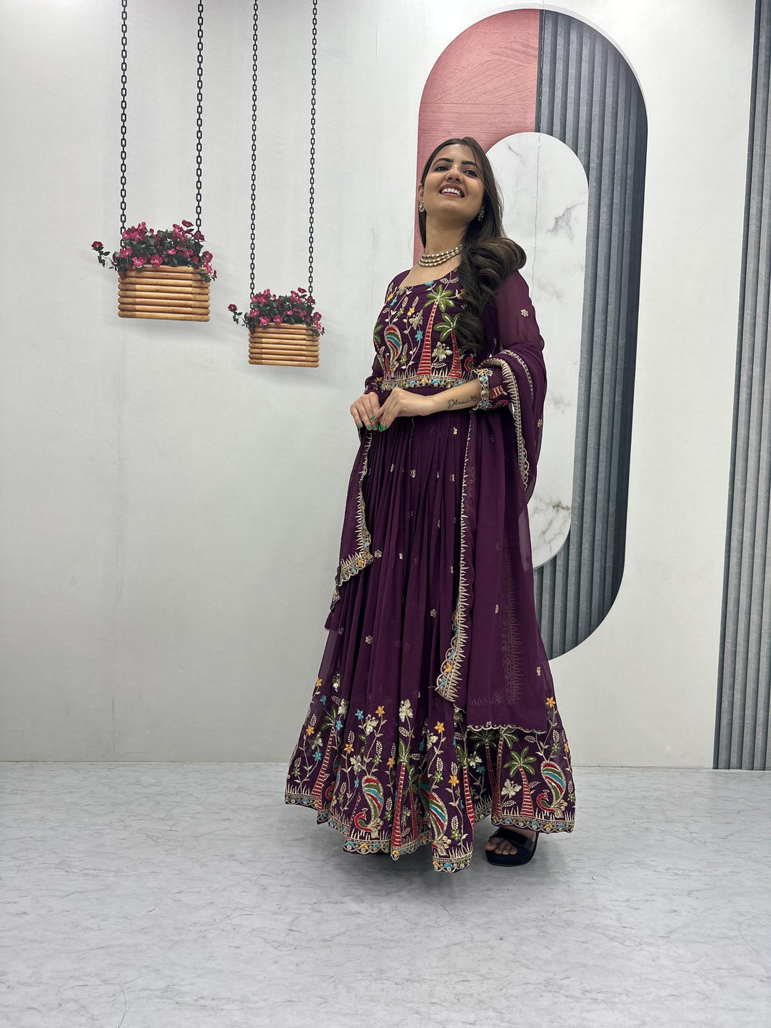 Classic Trending Gown and Dupatta