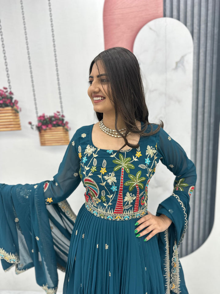 Classic Designer Gown and Dupatta