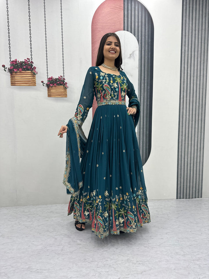 Classic Designer Gown and Dupatta